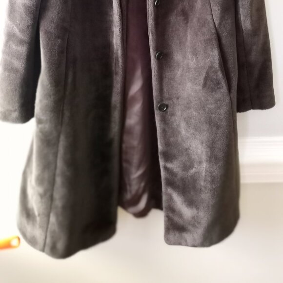 'J.CREW' Teddy Coat Dark Brown Size M EUC * Worn Twice - Picture 13 of 14